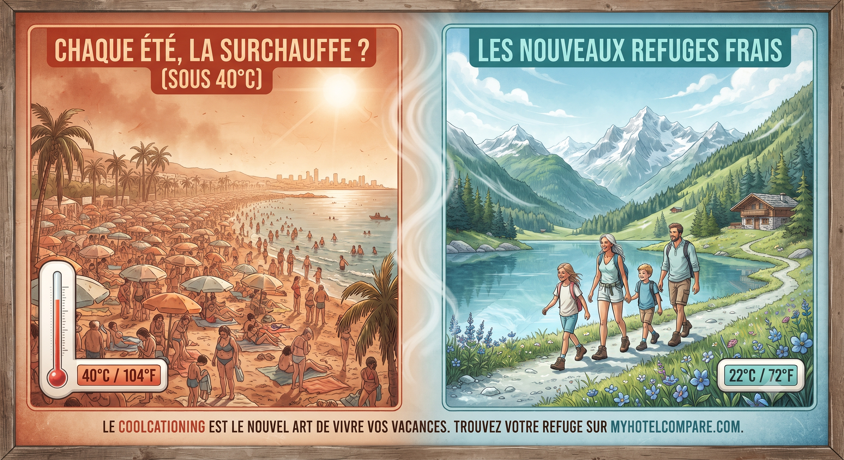 Adieu canicule, bonjour la fraîcheur : comment le changement climatique redessine la carte de nos vacances